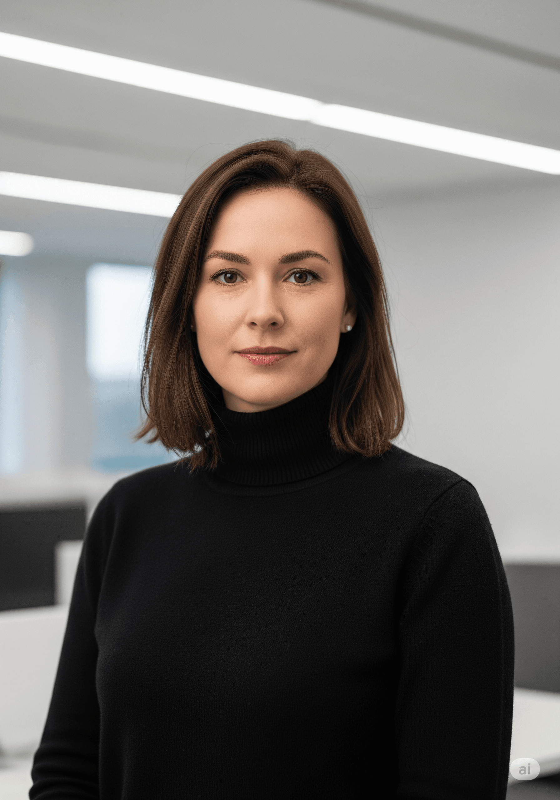 An example of a professional AI headshot for a UK Architect.