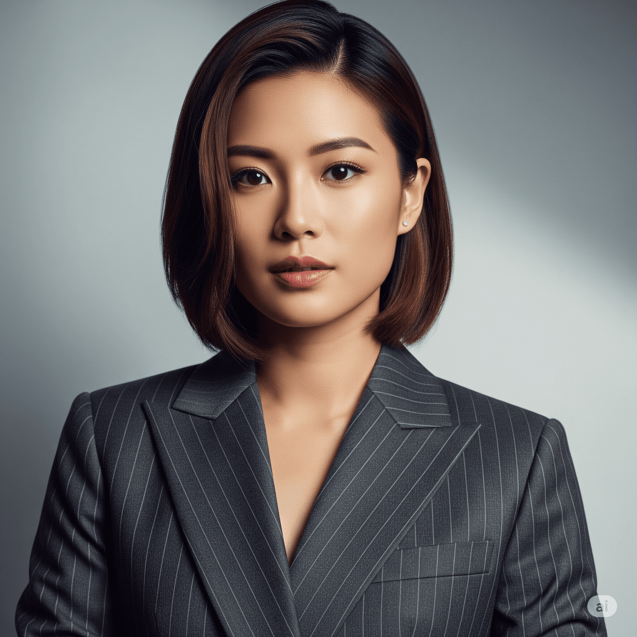An example of a polished and expert AI headshot for a UK consultant.